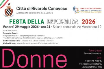 Donne - Spettacolo teatrale 29 maggio 2026 - Rivarolo Canavese